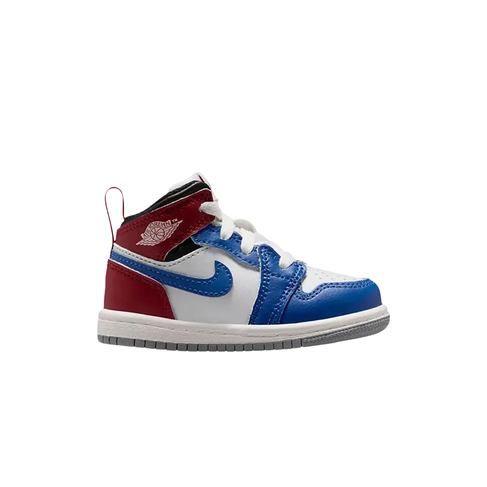 Кроссовки Air Jordan 1 Mid TD, Air Jordan, True Blue Summit White Varsity Red