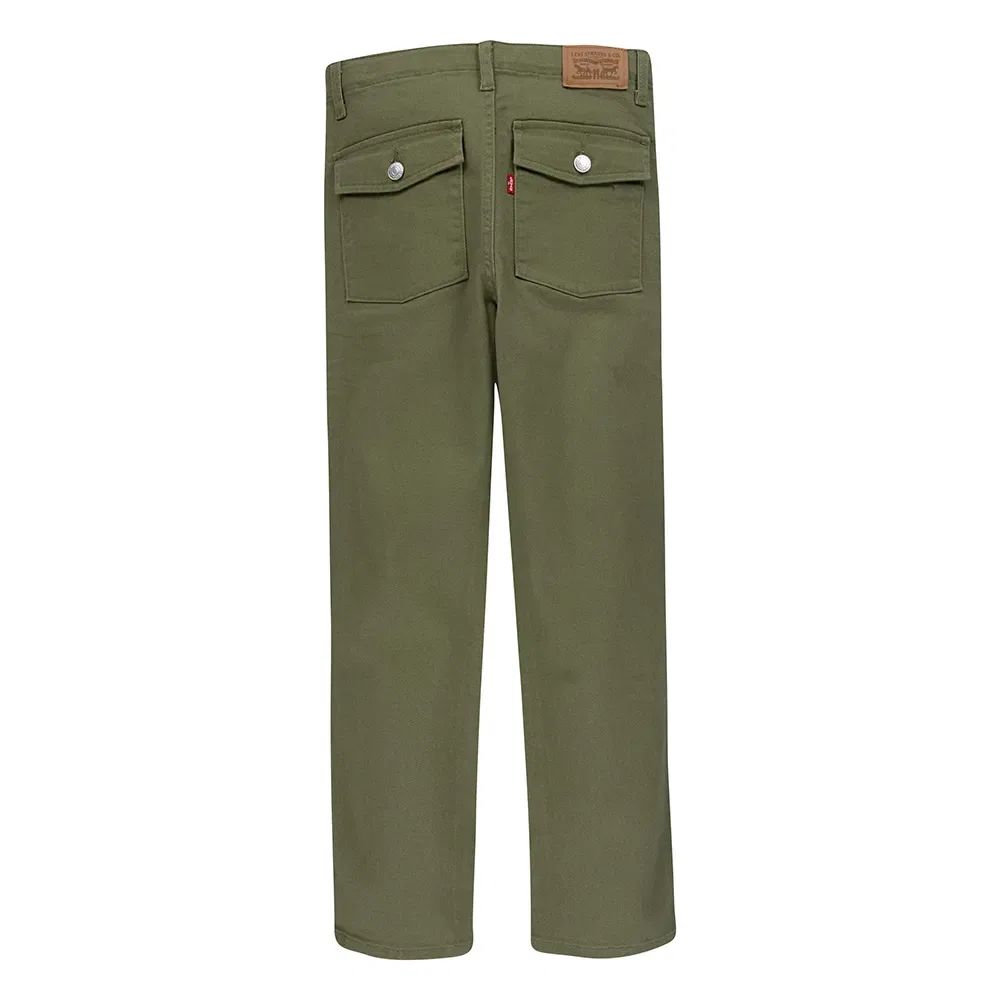 Детские джинсы с высокой посадкой Ribcage Utility Straight Levi's, Green — фото 2
