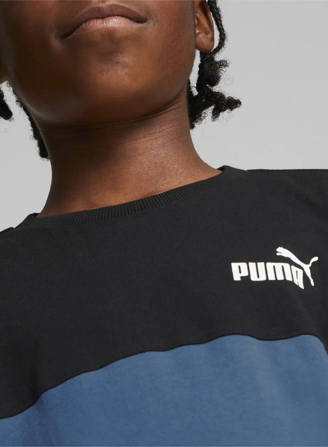 Футболка с контрастными вставками Power Puma, синий — фото 3