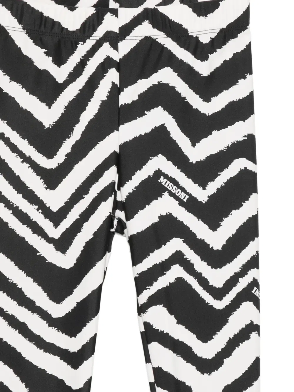 Леггинсы с зигзагообразным принтом Missoni Kids, черный — фото 3