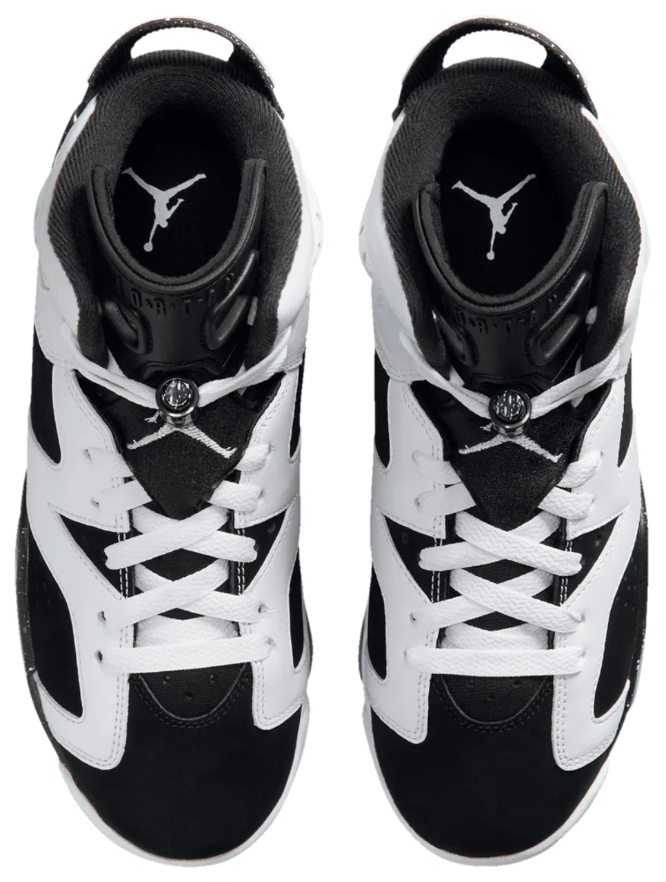 Детские баскетбольные кроссовки с высокой посадкой Jordan Retro 6, Jordan, Black/White/Black — фото 4