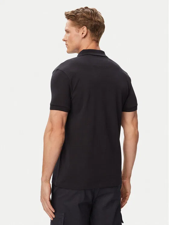 Поло regular fit Paddy Boss, темно-синий — фото 3