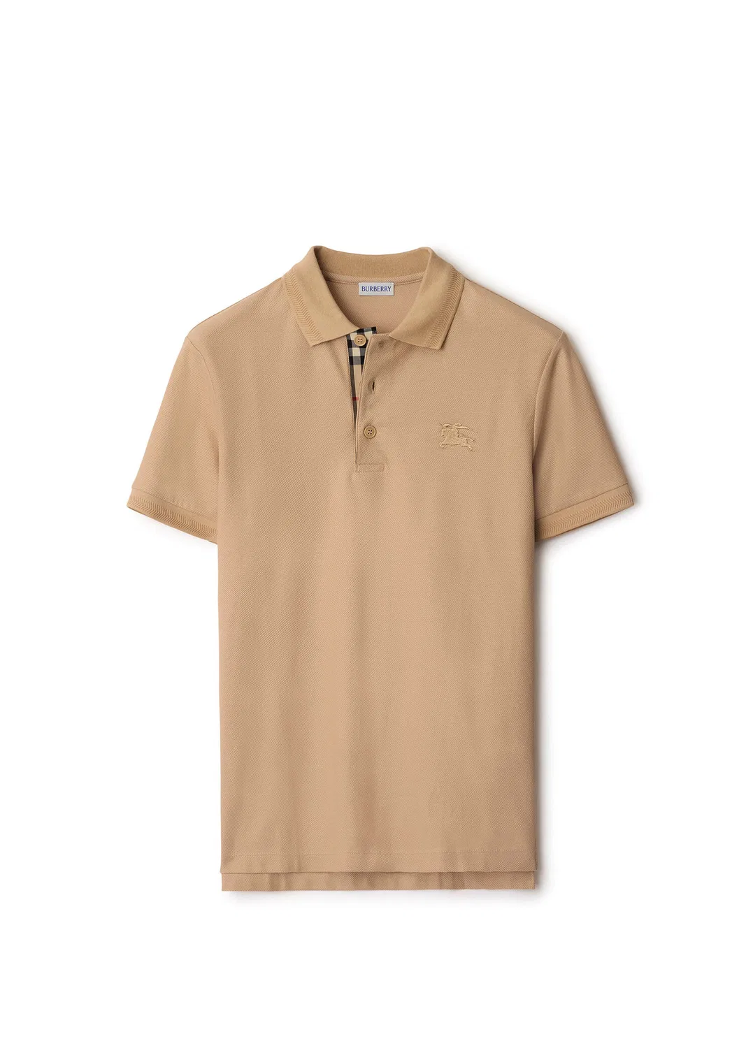 Футболка поло Burberry Eddie Cotton, мужская, бежевый