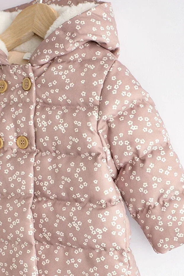 Детское пальто для девочек водонепроницаемое Next Baby, Pink — фото 3