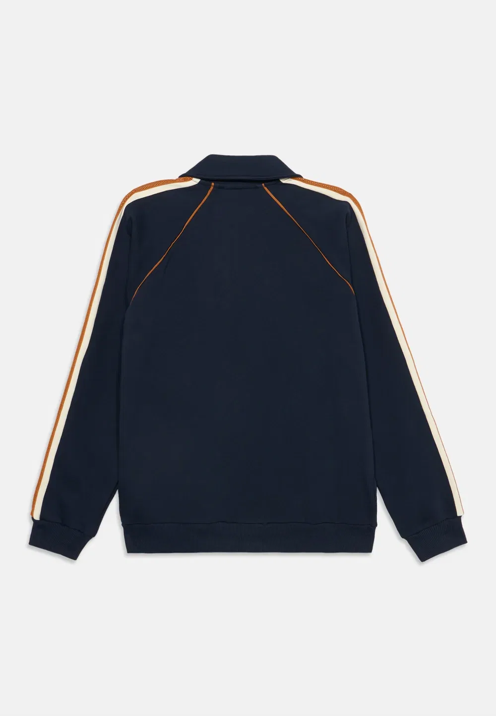 Унисекс толстовка на молнии с контрастной греческой вышивкой по центру Versace, Dark Navy/Cream/Caramel — фото 2