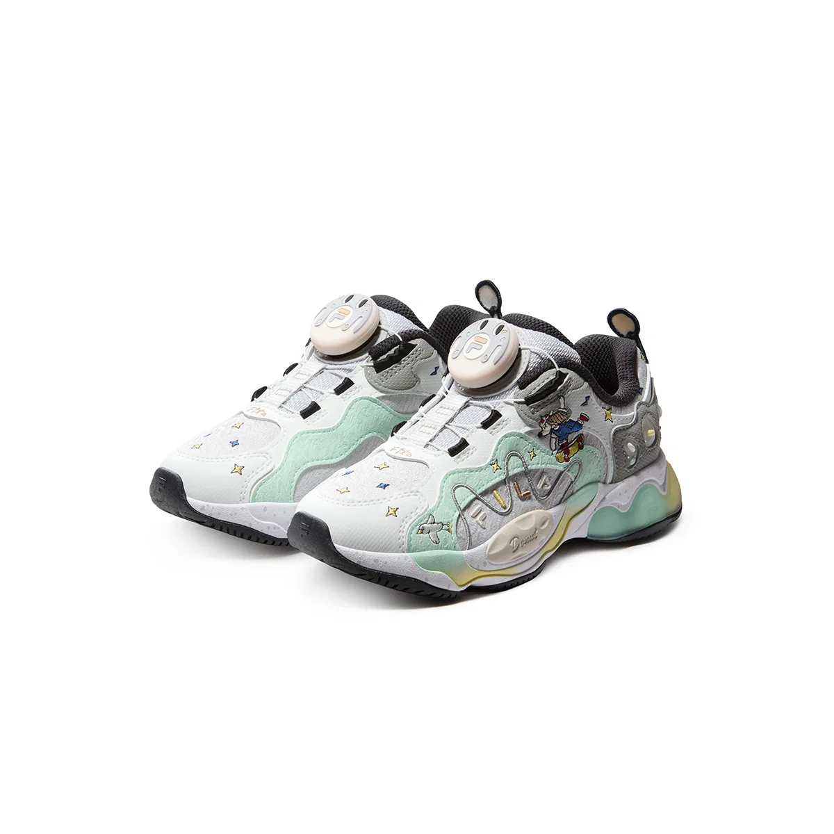 Детские кроссовки для тренировок FILA KIDS, Lunar Rock Gray/FILA White — фото 4