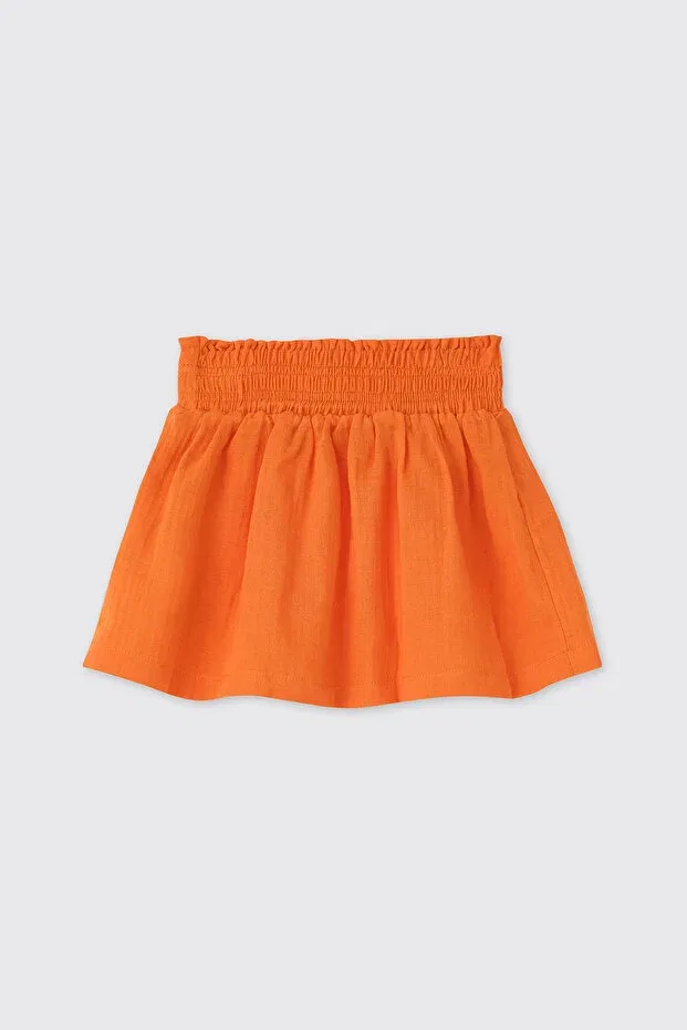 Детская юбка для девочек длинная с поясом Panço, Oranj — фото 2