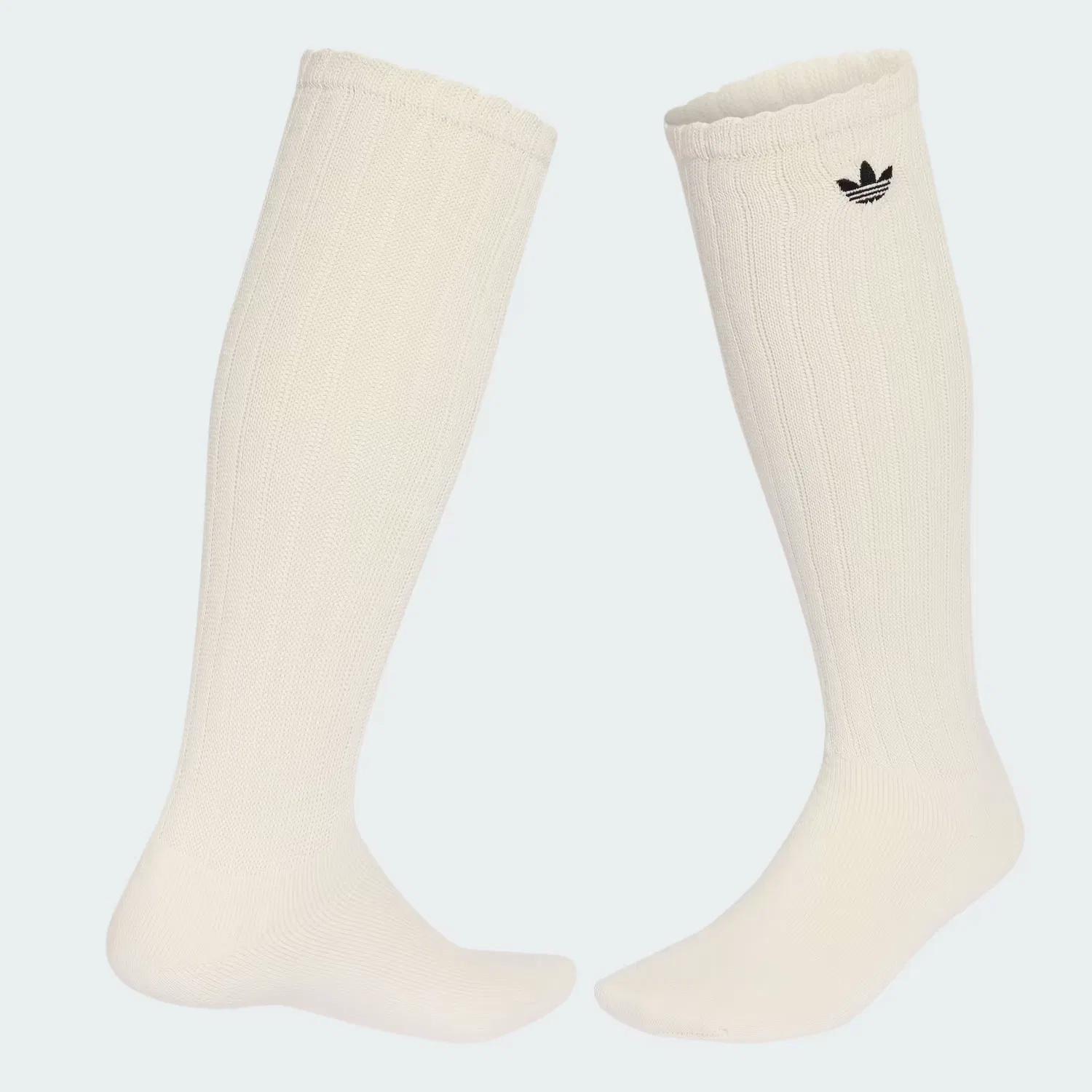 Женские гольфы свободной посадки 1 пара Slouchy High Knee Socks Adidas Originals, белый — фото 2