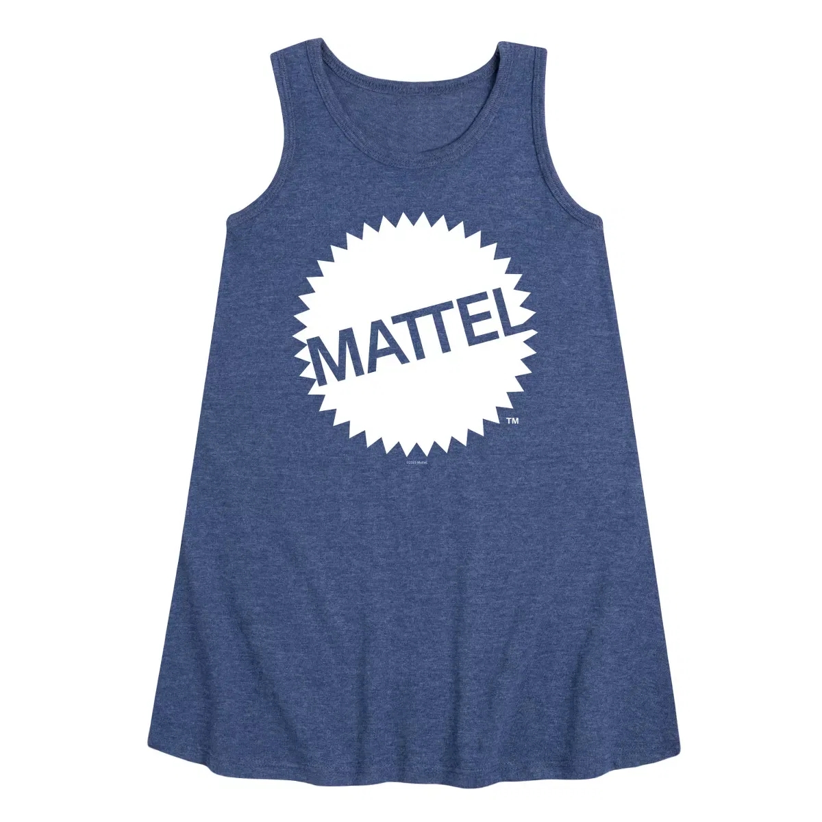 Детское платье-трапеция без рукавов Mattel, Heather Navy