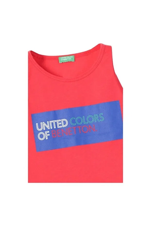 Детская майка для мальчиков без рукавов Benetton, Red