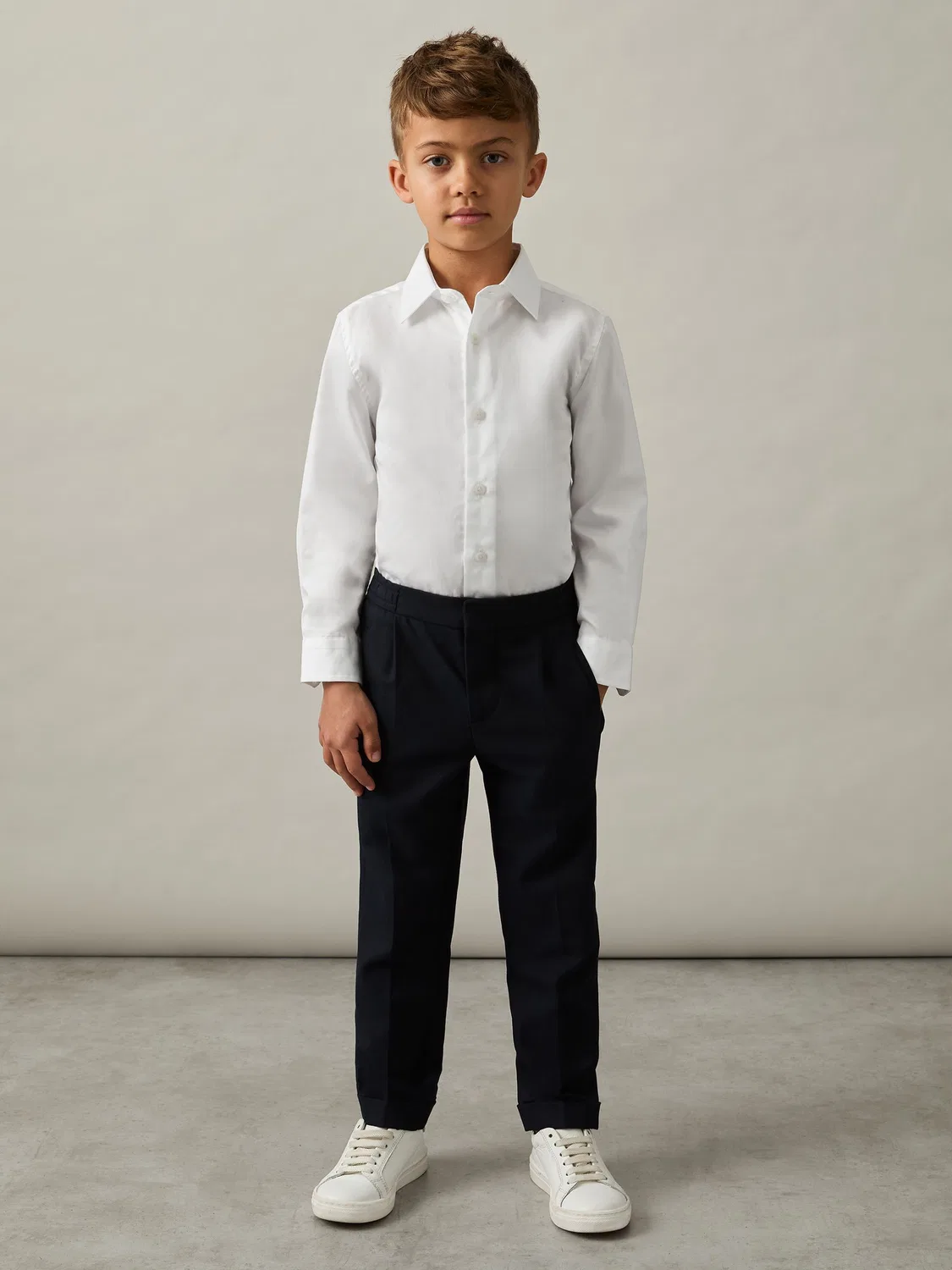 Рубашка Slim Fit Remote Reiss, белый