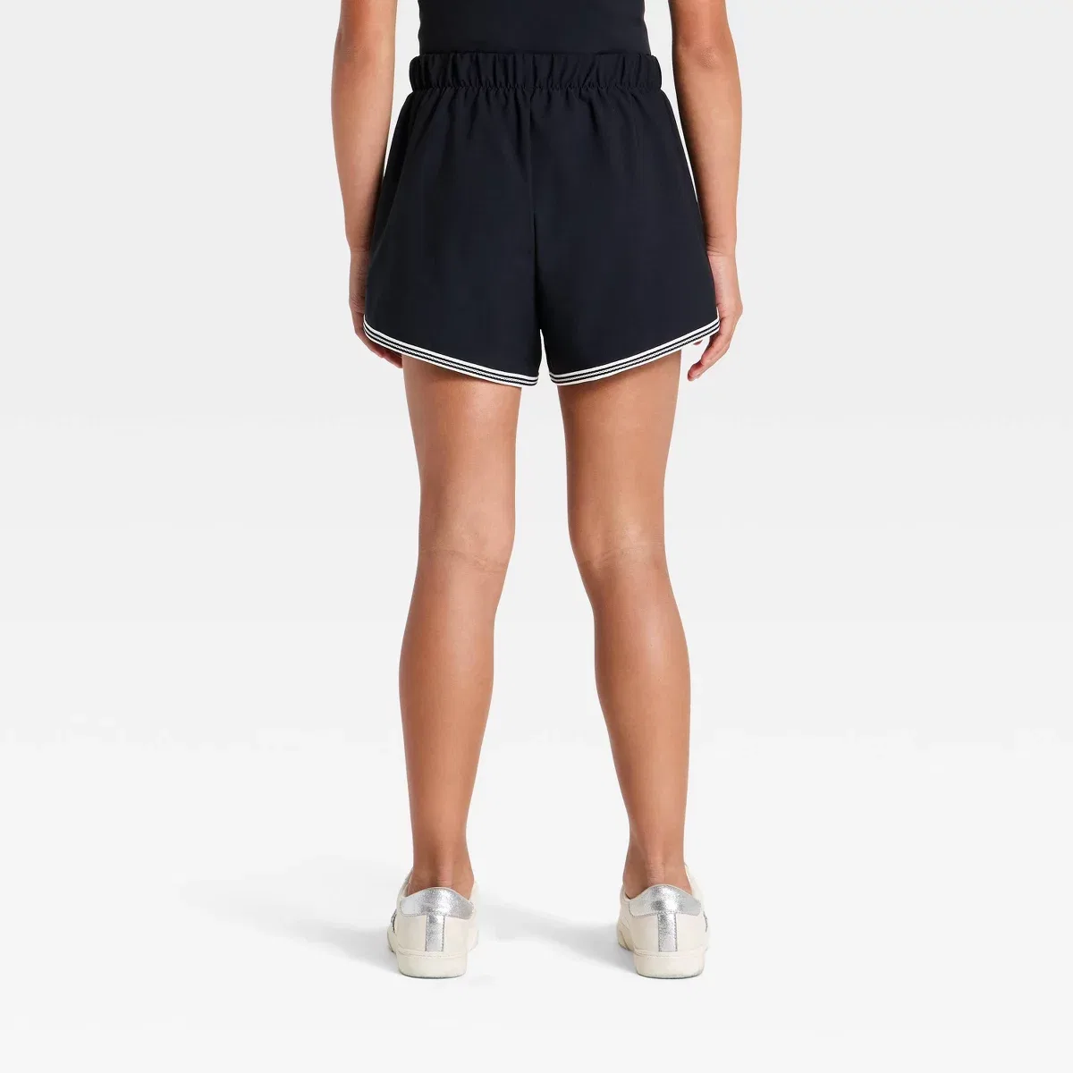 Детские шорты для девочек с защитой UPF 50+ Pop Trim Active Shorts KIDS PERFORMANCE, Black — фото 2