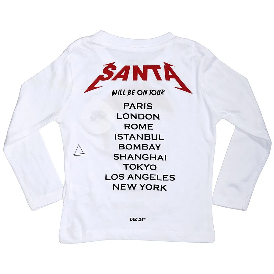 Футболка с графическим принтом Callsanta Eleven Paris, White — фото 2