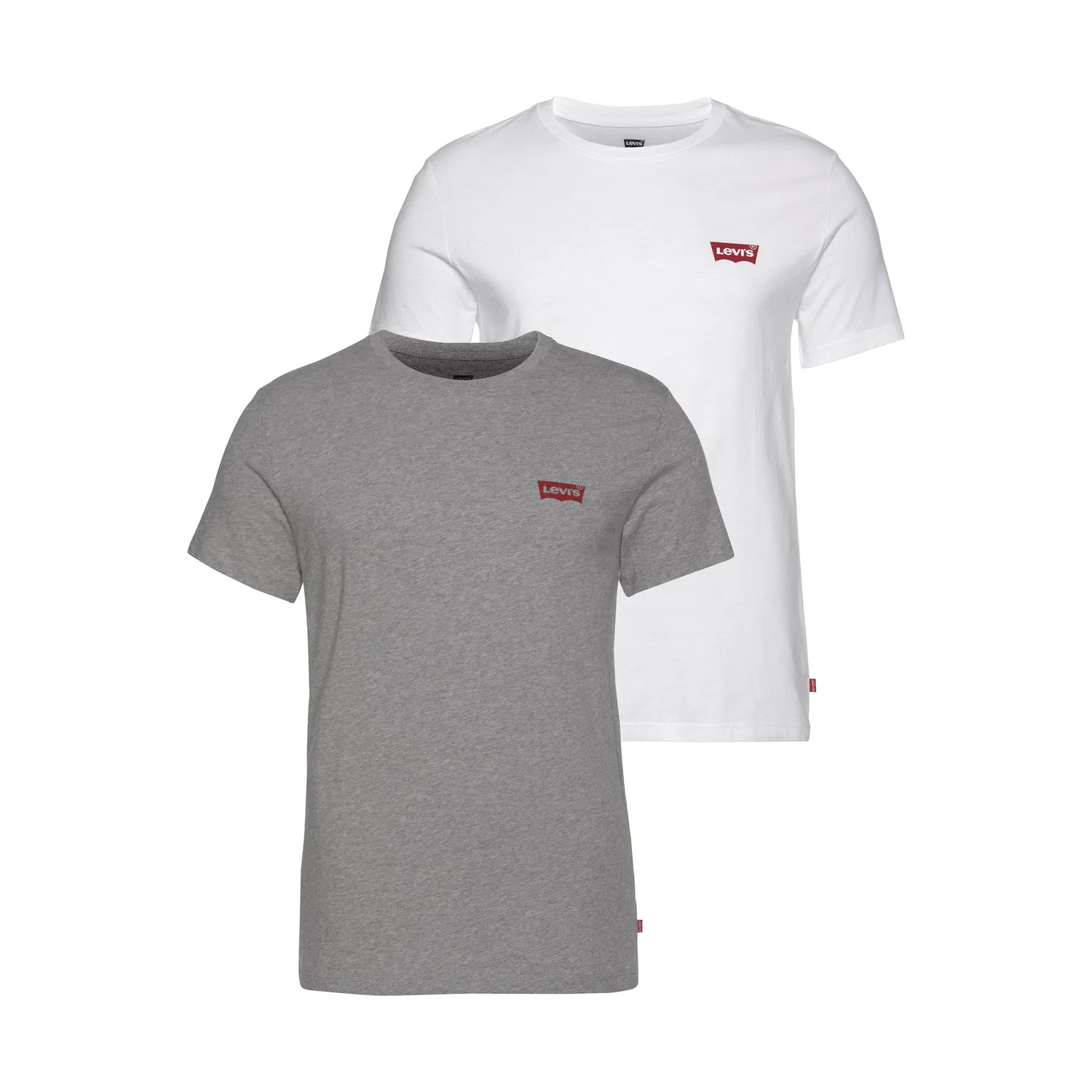 Мужская классическая хлопковая футболка футболка Levi's, Grey Heather
