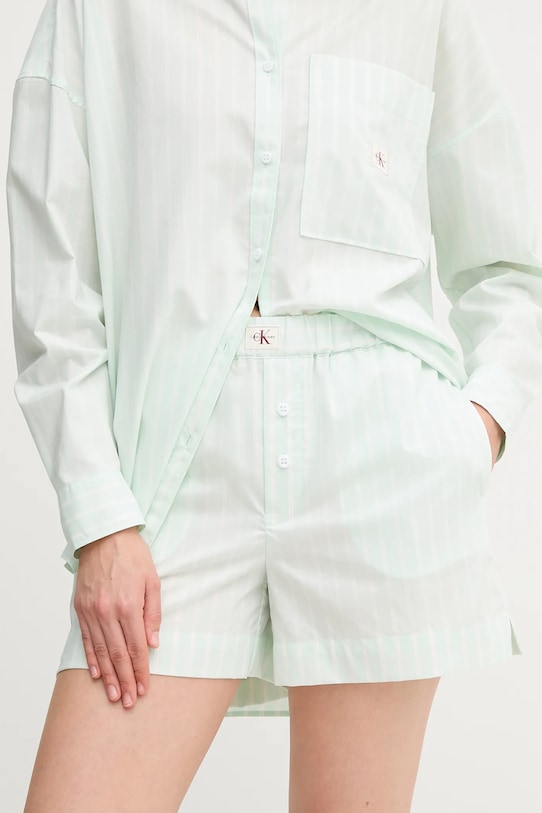 

Хлопковые шорты Calvin Klein Jeans, зеленый