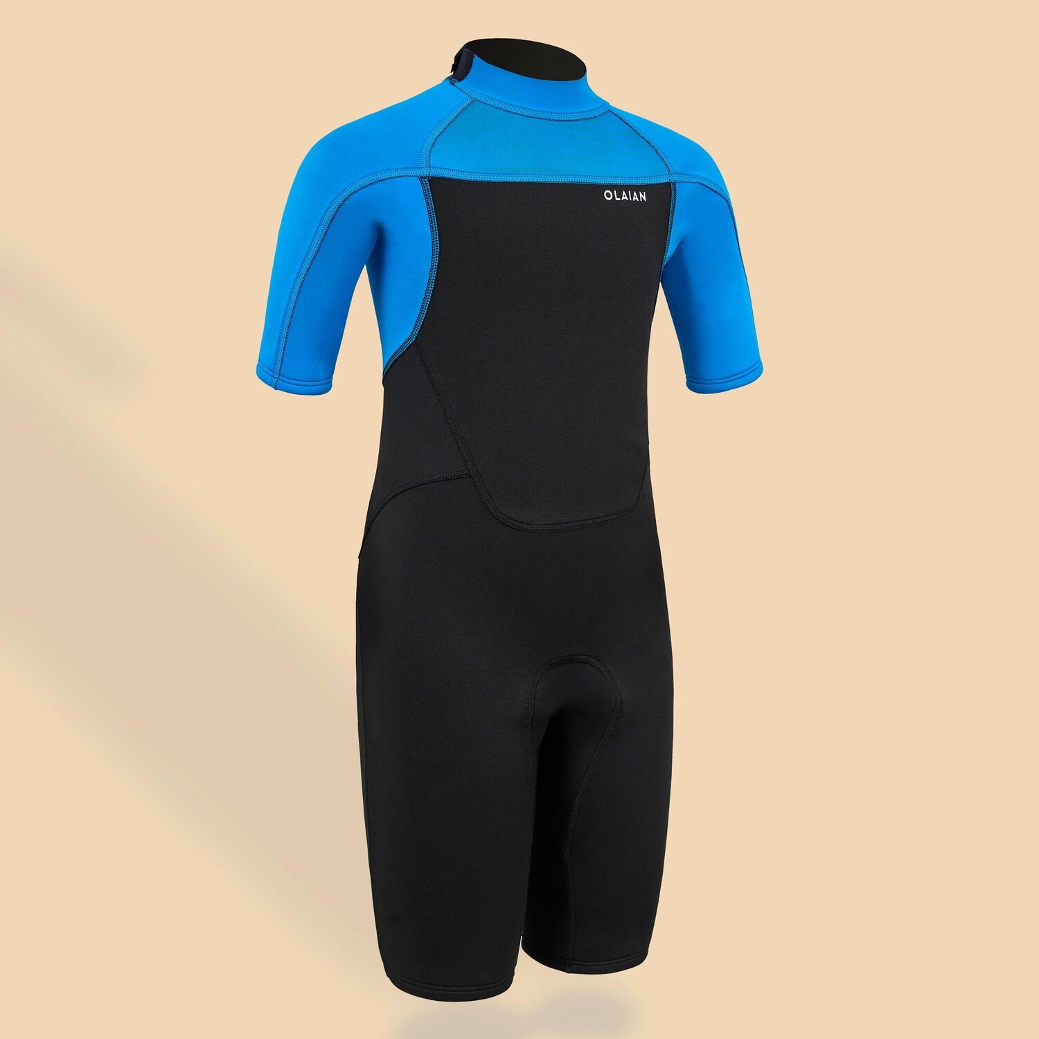 

Неопреновый короткий гидрокостюм Decathlon Surfing толщиной 1,5 мм 500 Olaian, черный