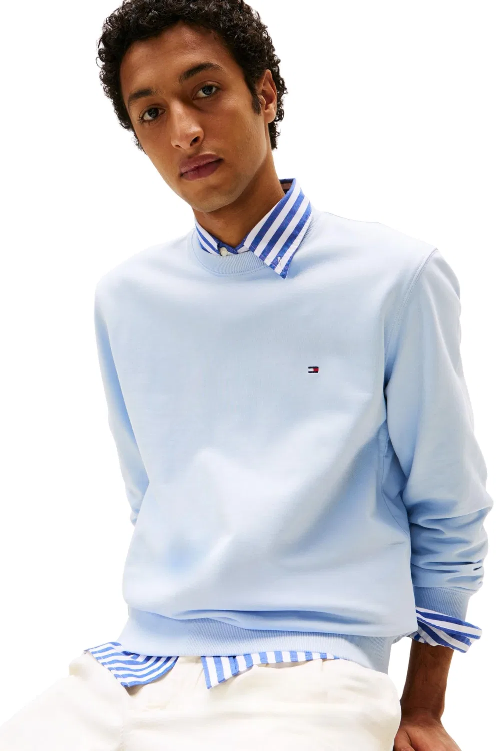 Мужской свитшот из махровой ткани Essential Terry, Breezy Blue, Tommy Hilfiger, Breezy Blue — фото 4