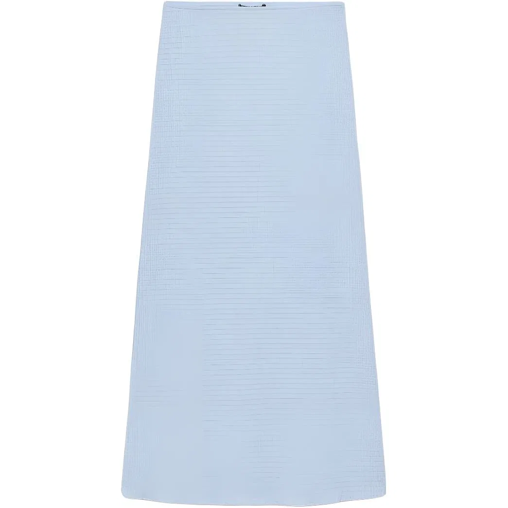 Женская длинная юбка повседневная Light Blue ZARA, Светло-голубой