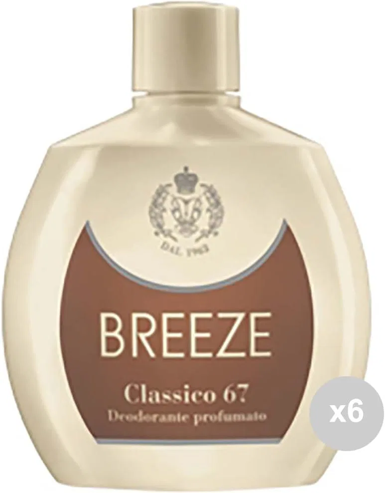Дезодорант Breeze Squeeze, набор 6 шт, 100 мл, Classic Ivory
