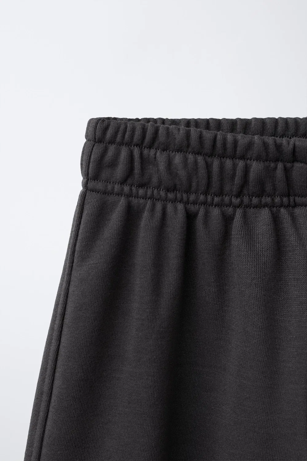 Широкие брюки с принтом из плюша ZARA, Anthracite grey — фото 3