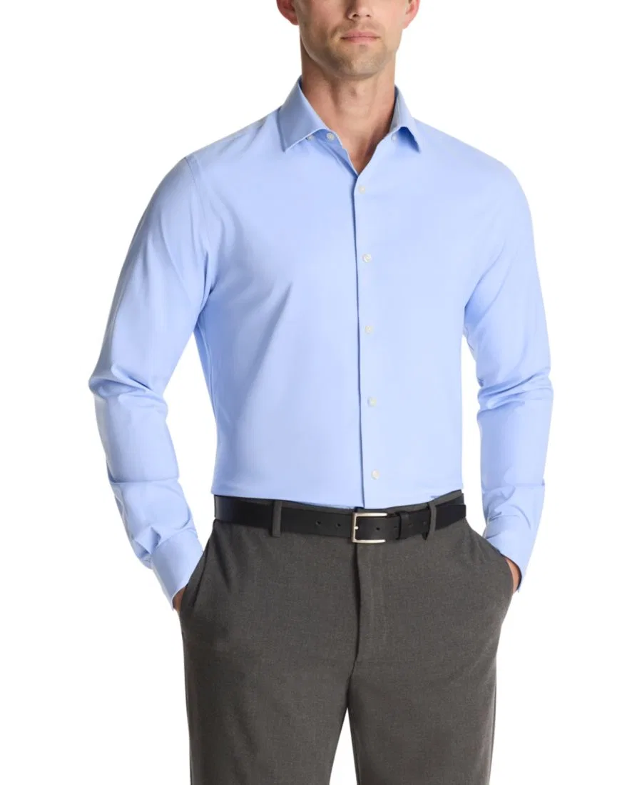 Рубашка Tommy Hilfiger с отложным воротником, Athletic Fit, Blue — фото 3