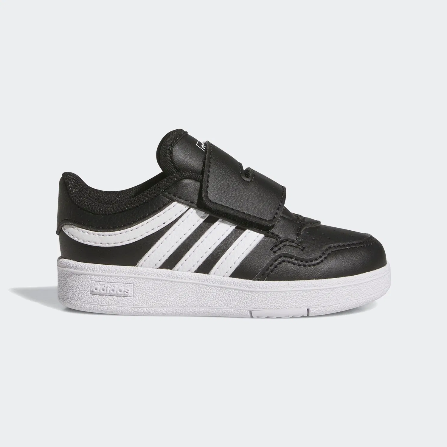 Детские кроссовки с липучками Hoops 4.0 Adidas Sportswear, Core Black/Cloud White — фото 2