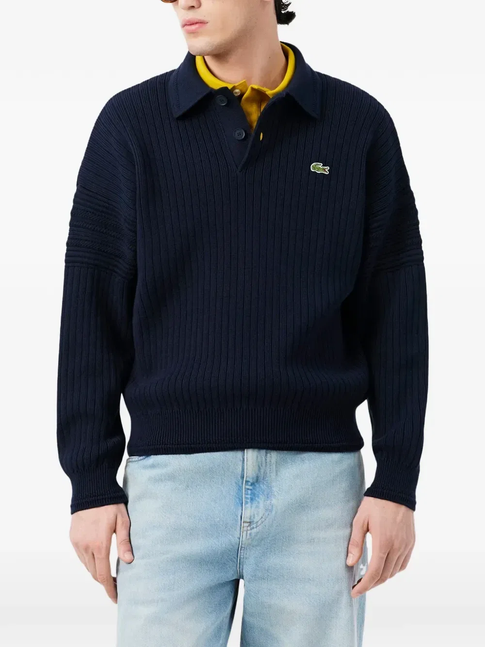 Свитер French Made Lacoste, синий — фото 2