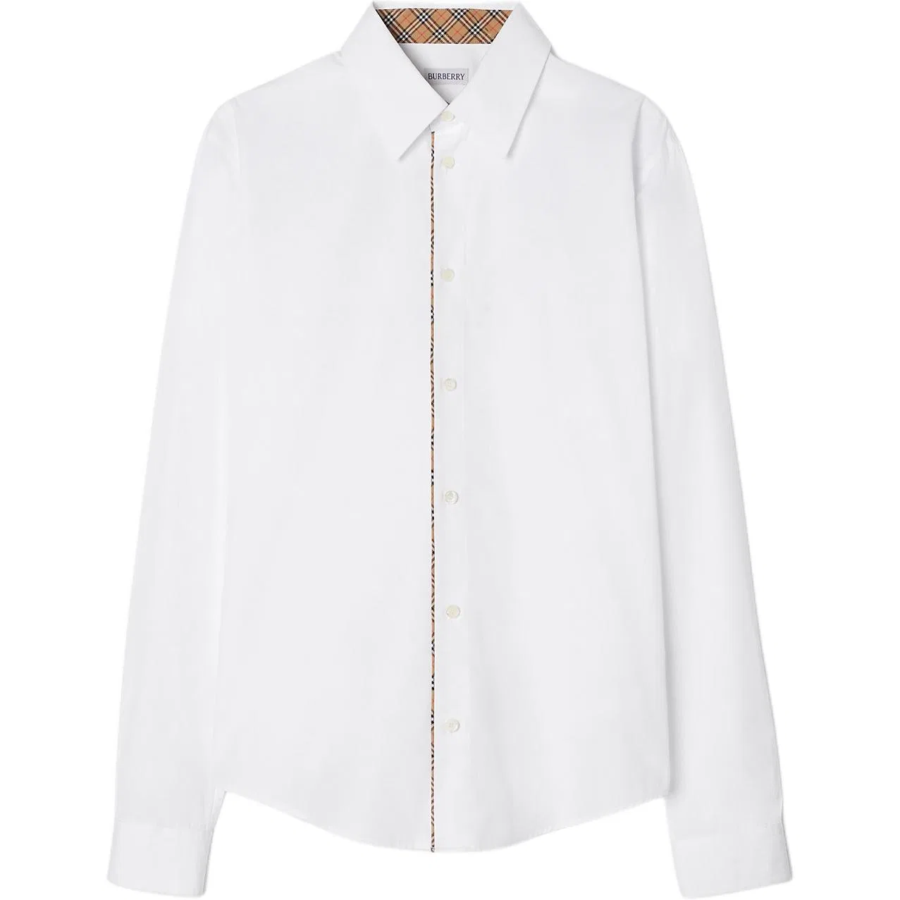 Рубашка мужская Burberry прямого кроя, Optical White