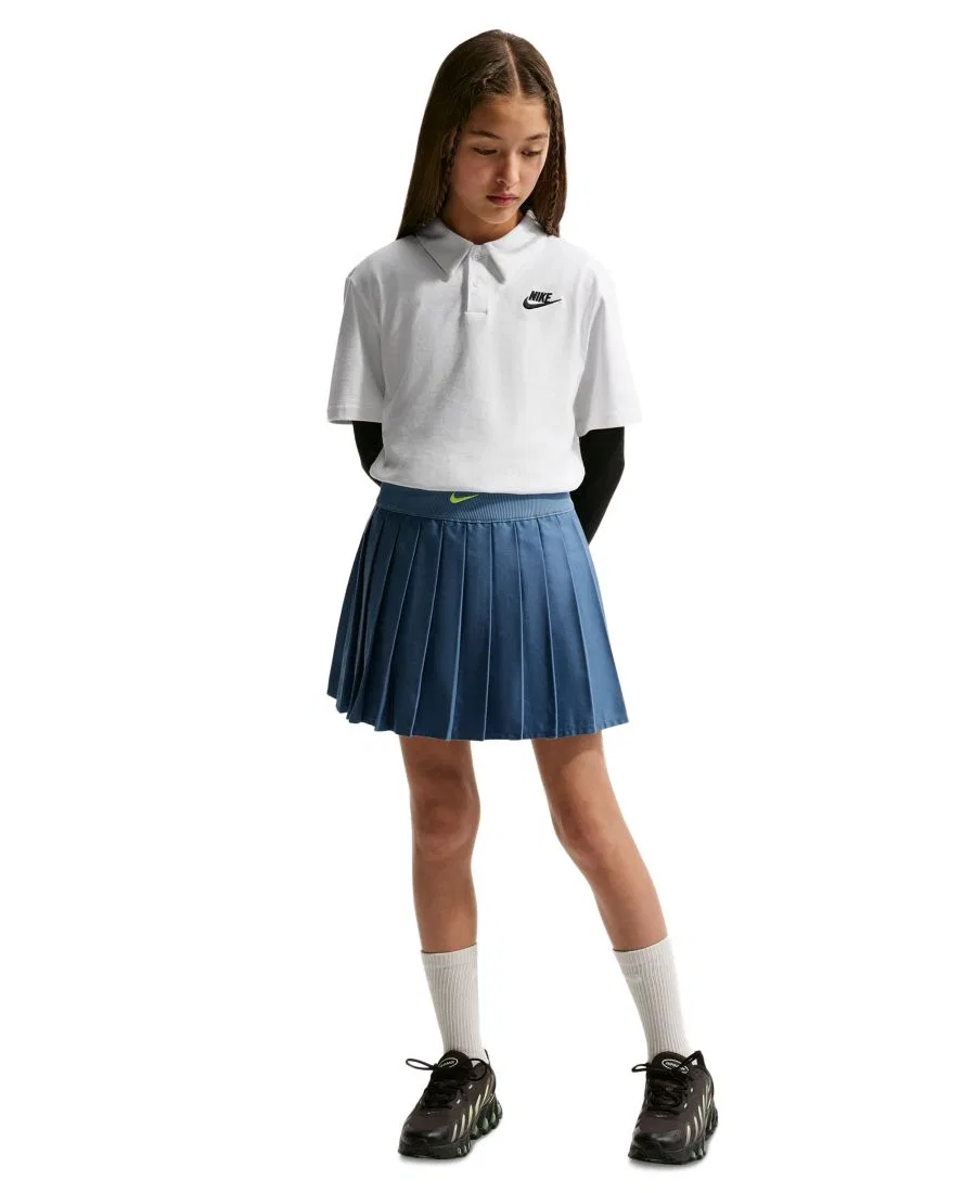 Поло Nike Club Knit Short-Sleeve, White/Black — фото 3