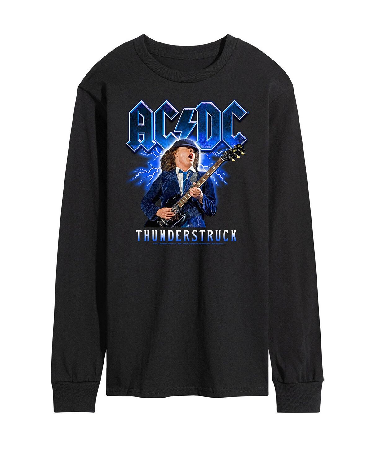 

Мужская футболка с длинным рукавом acdc thunderstruck AIRWAVES, черный