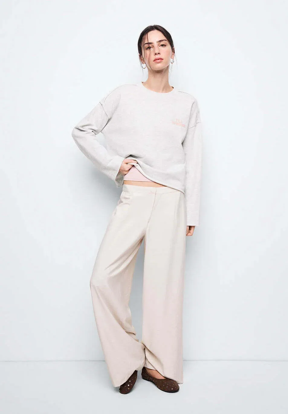 Подростковая толстовка Mango Kids, Light Grey