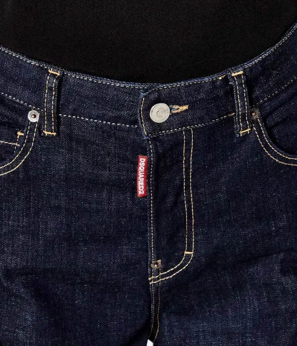 Джинсы путешественника flare fit Dsquared2, темно-синий — фото 4
