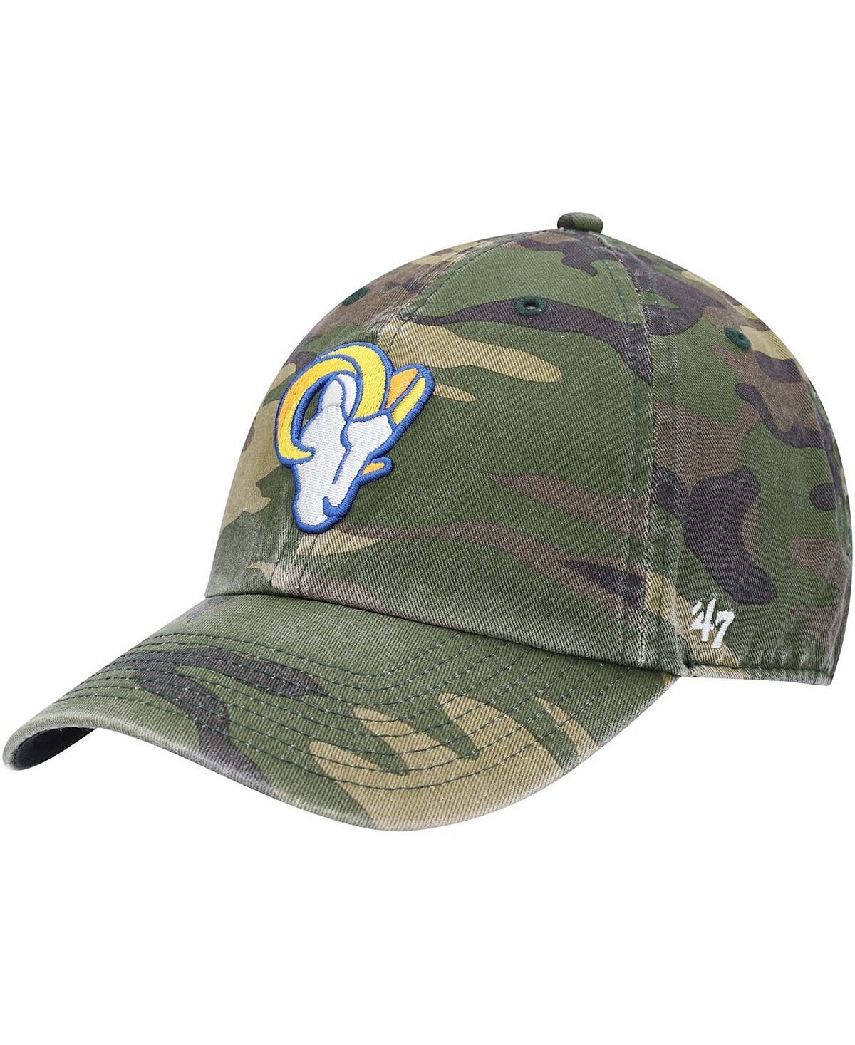 

Мужская камуфляжная регулируемая шапка Los Angeles Rams Woodland Clean Up '47 Brand