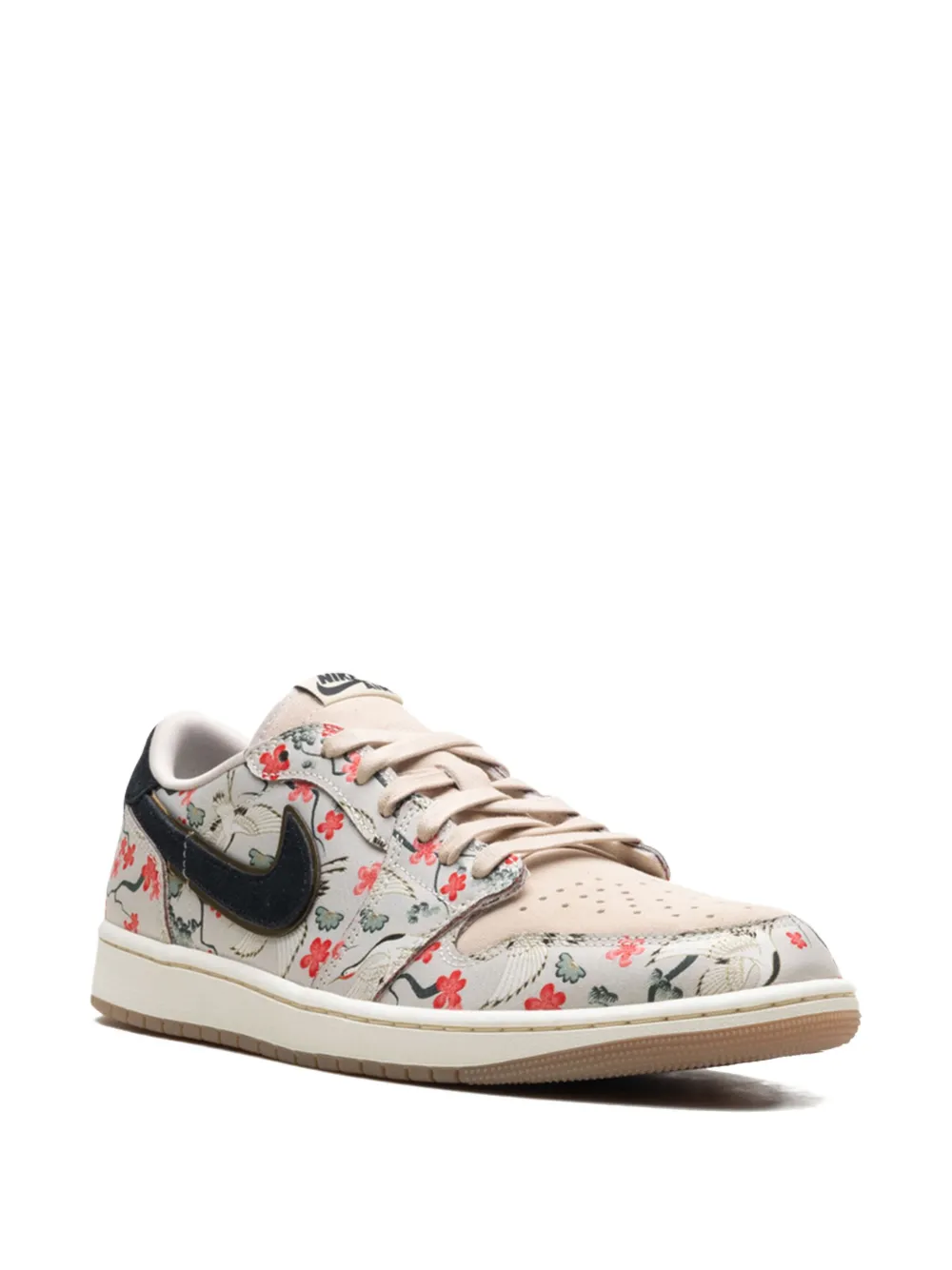 Кроссовки Air Jordan 1 Low OG Cranes из коллаборации с Rui Hachimura, нейтральный — фото 2