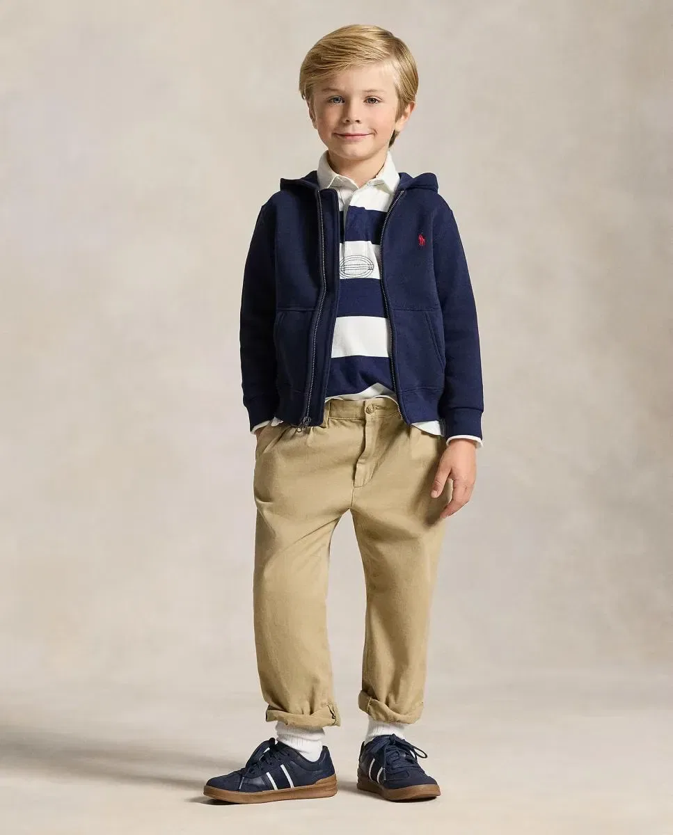Детская худи для девочек на молнии Polo Ralph Lauren, Azul Marino