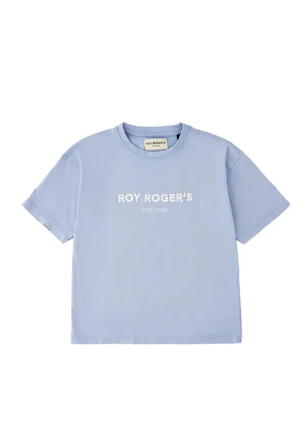 Футболка хлопковая Print t-shirt Roy Rogers, Azzurro, небесно-голубой