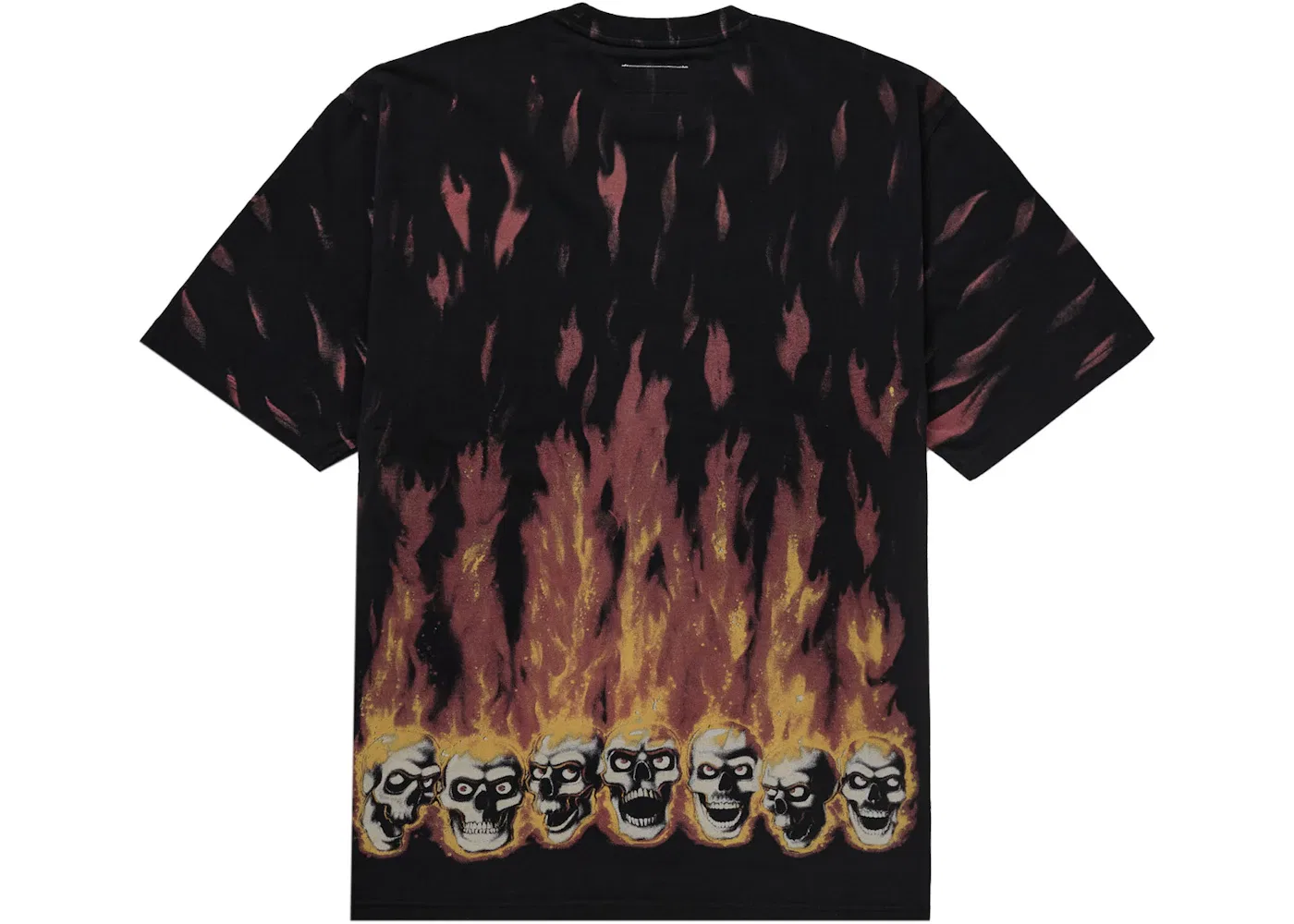 Мужская футболка с принтом Supreme MM6 Maison Margiela Liquid Blue Oversized Tee, Black — фото 2