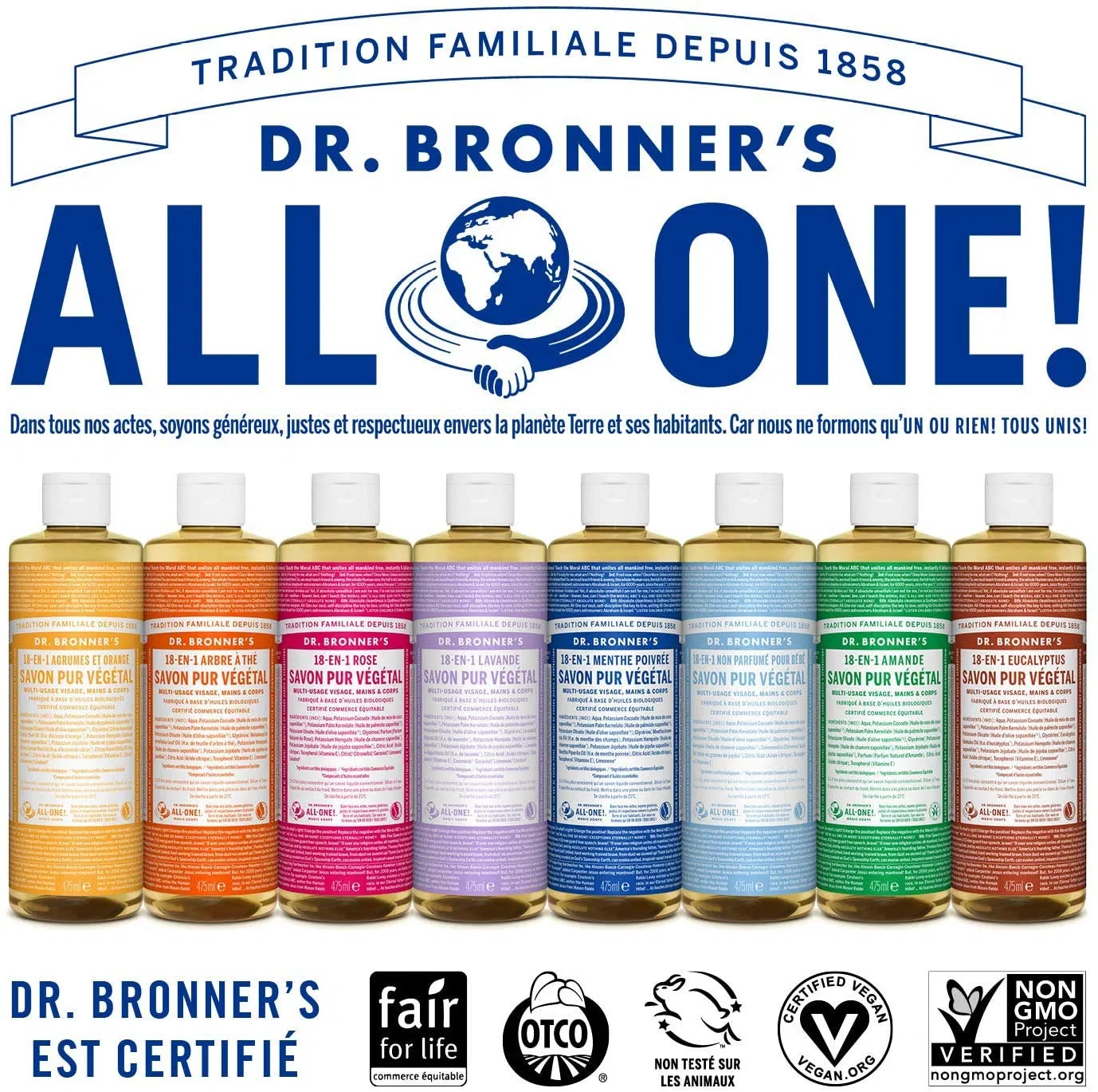 Жидкое мыло Lavender Dr. Bronner's, 945 мл — фото 3