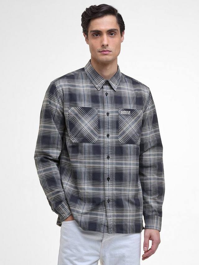 

Международная сорочка Hall Check из хлопкового микса Barbour