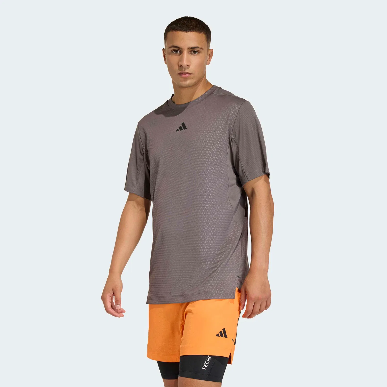 Мужская футболка с тремя полосками Adidas Performance, Charcoal