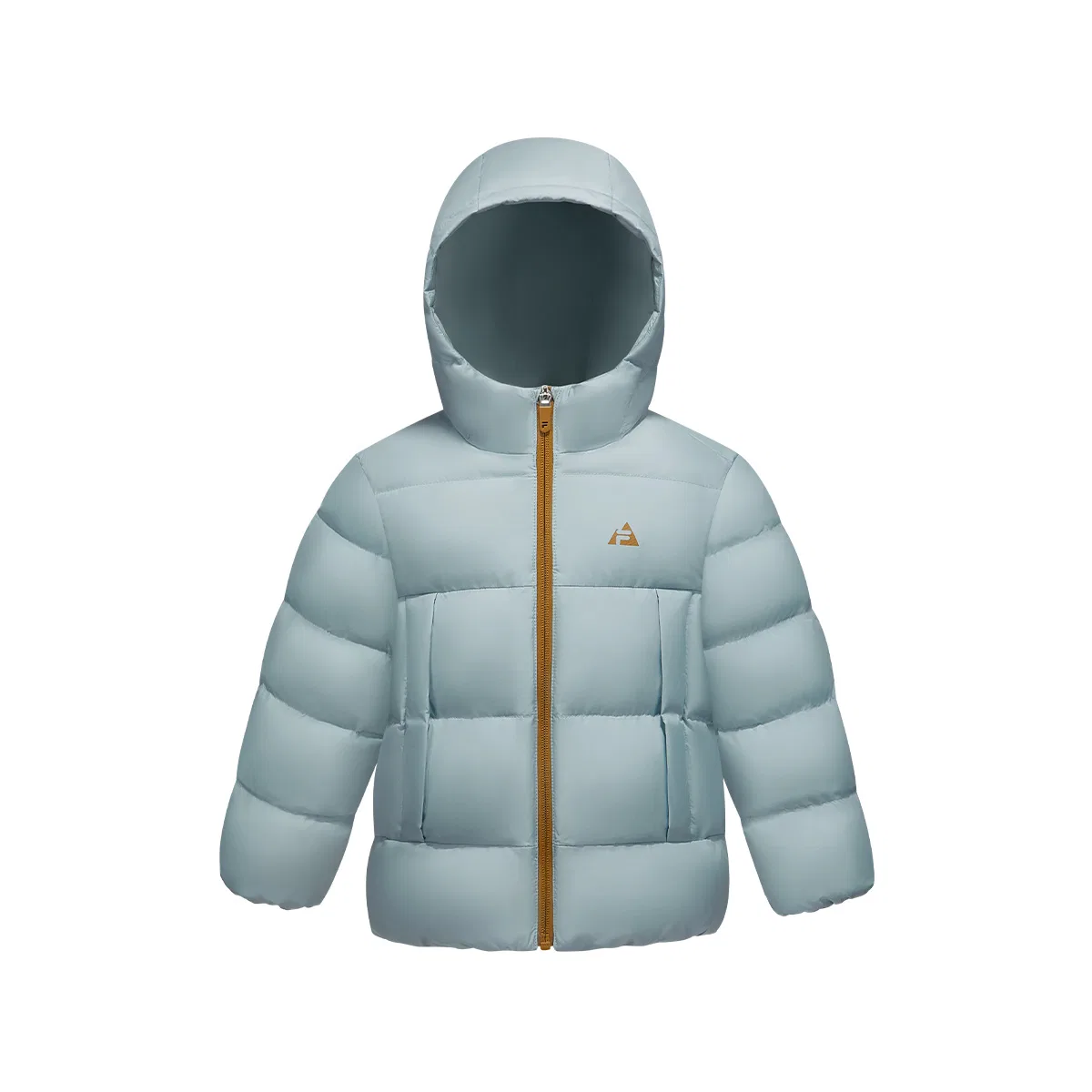 Детская куртка зимняя с капюшоном с принтом FILA KIDS, Tourmaline Blue — фото 3