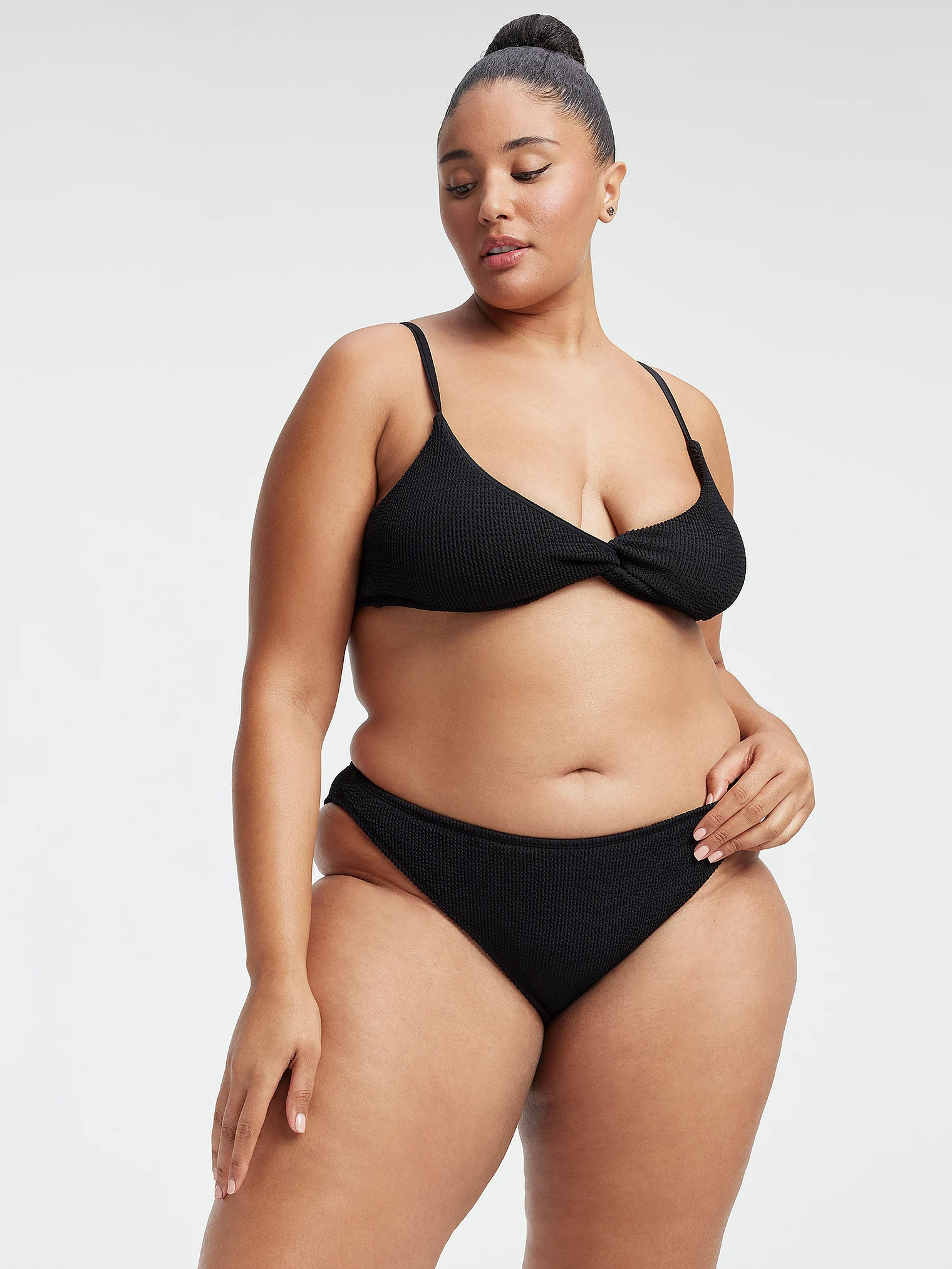 

Купальник Victoria's Secret Good American Always Fits Better Bikini, черный