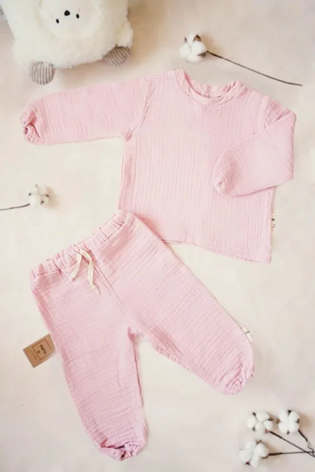 Детские свитшот для девочек хлопковый Pahta, Pink — фото 2