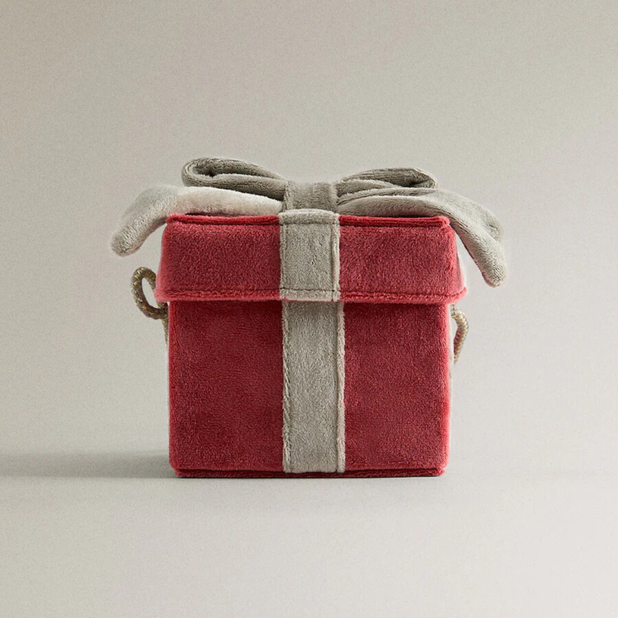 

Детская сумка Zara Home Christmas Gift Mini, красный/серый