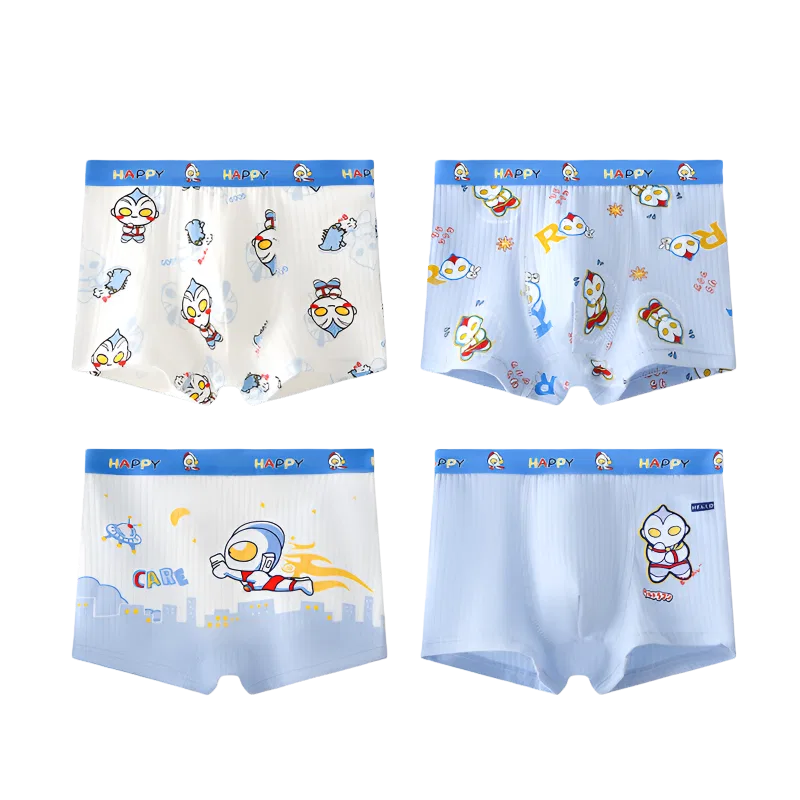 Детские трусы-боксеры с принтом, комплект из 6 штук Wavy Man Superman+Doraemon, JBBCN, Wavy Man Superman+Doraemon — фото 3
