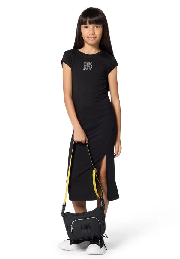 Платье-Халат из трикотажа Dkny, Black
