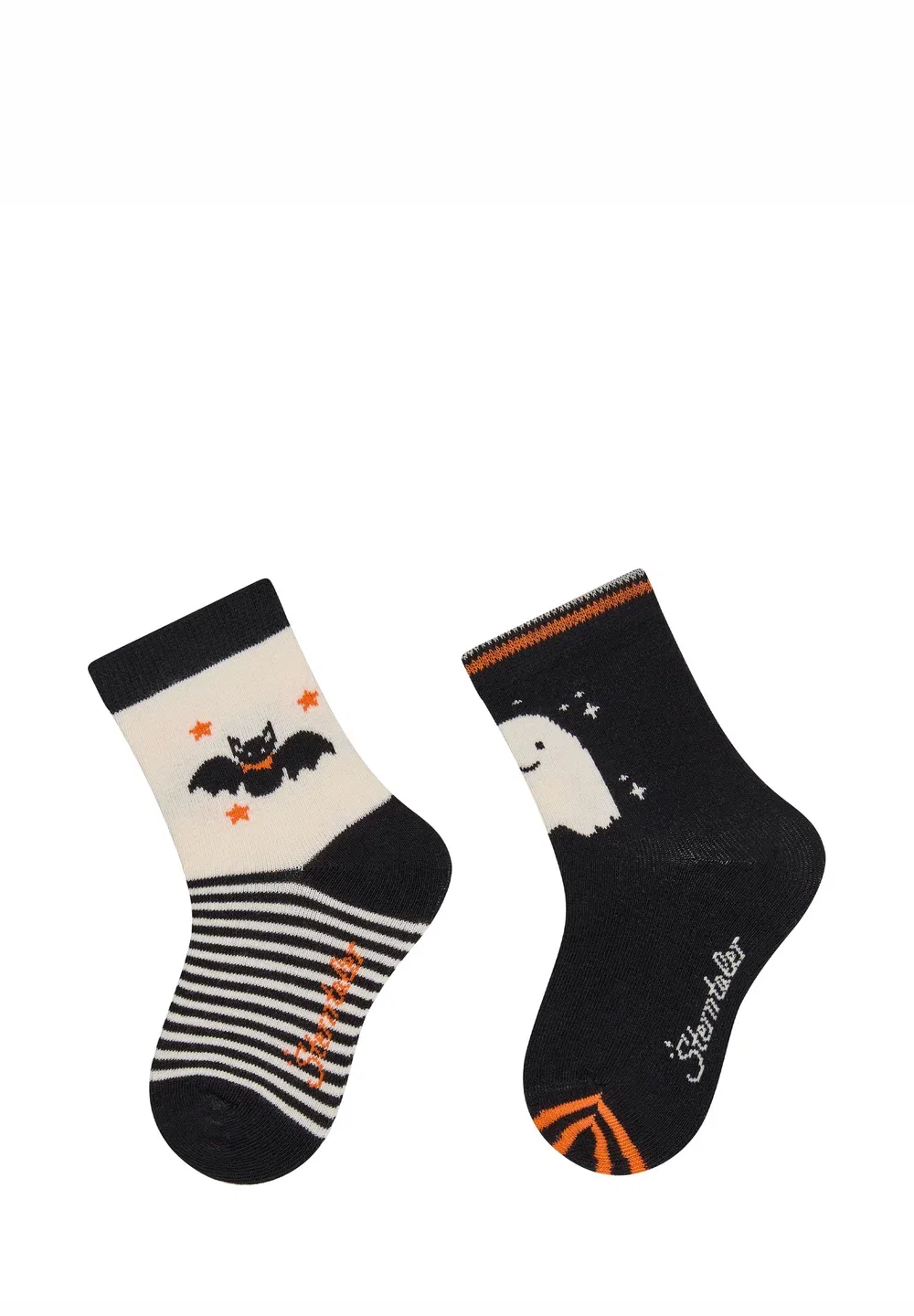 Socken 2er Pack fledermaus und geist mit elastischem bündchen унисекс - носки Sterntaler, Cremeweiss