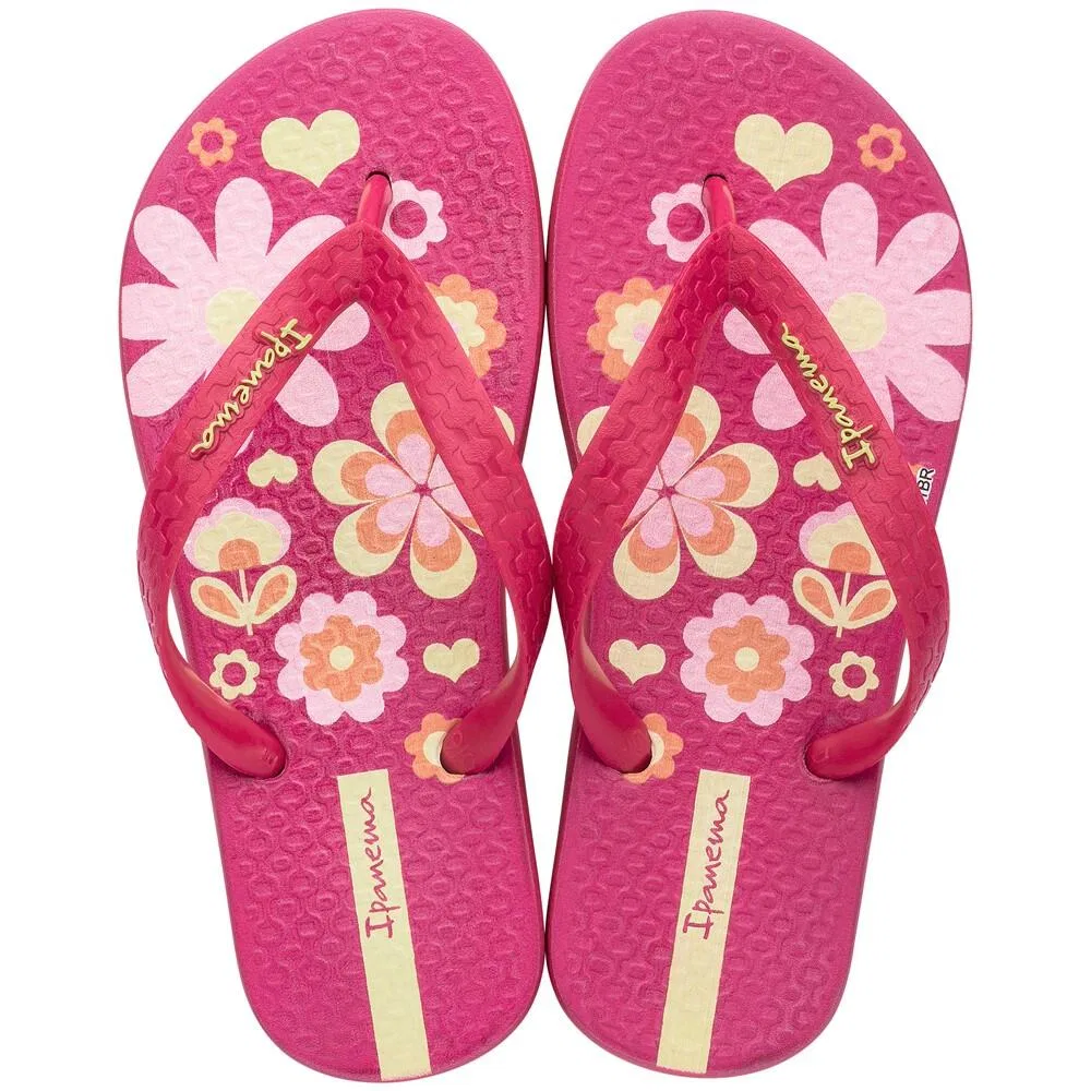 Детские сандалии с цветочным принтом Temas X Ipanema, Rosa