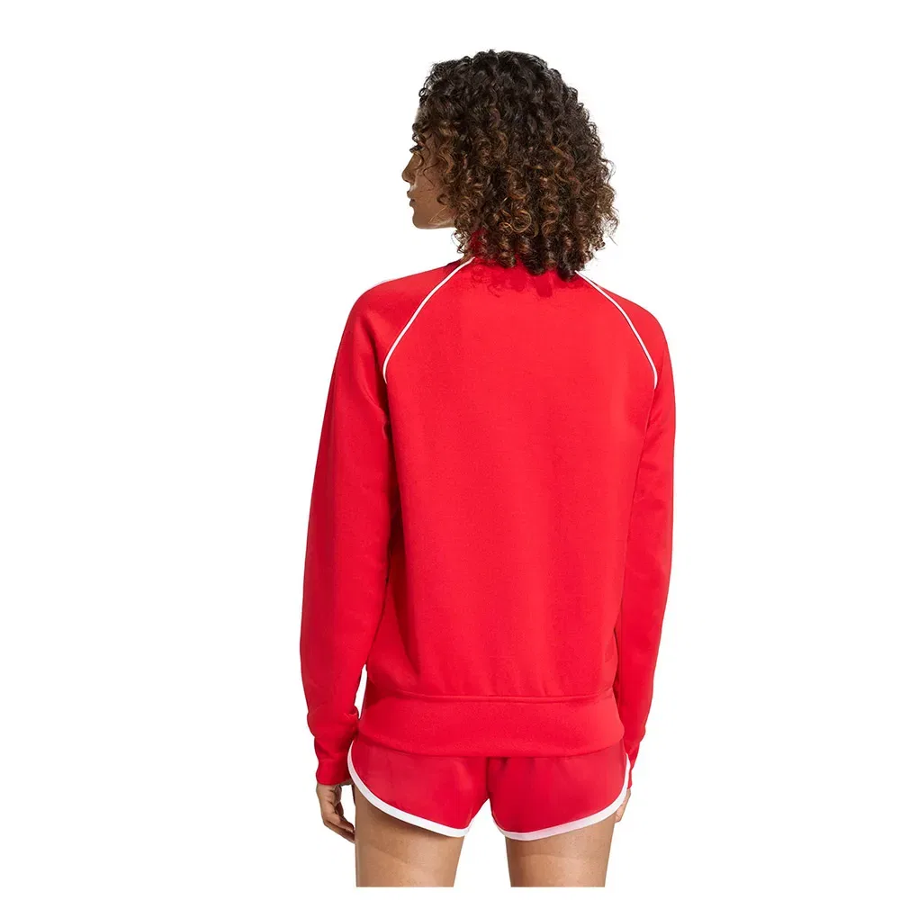 Толстовка на молнии из вельвета Adidas Originals, красный — фото 2