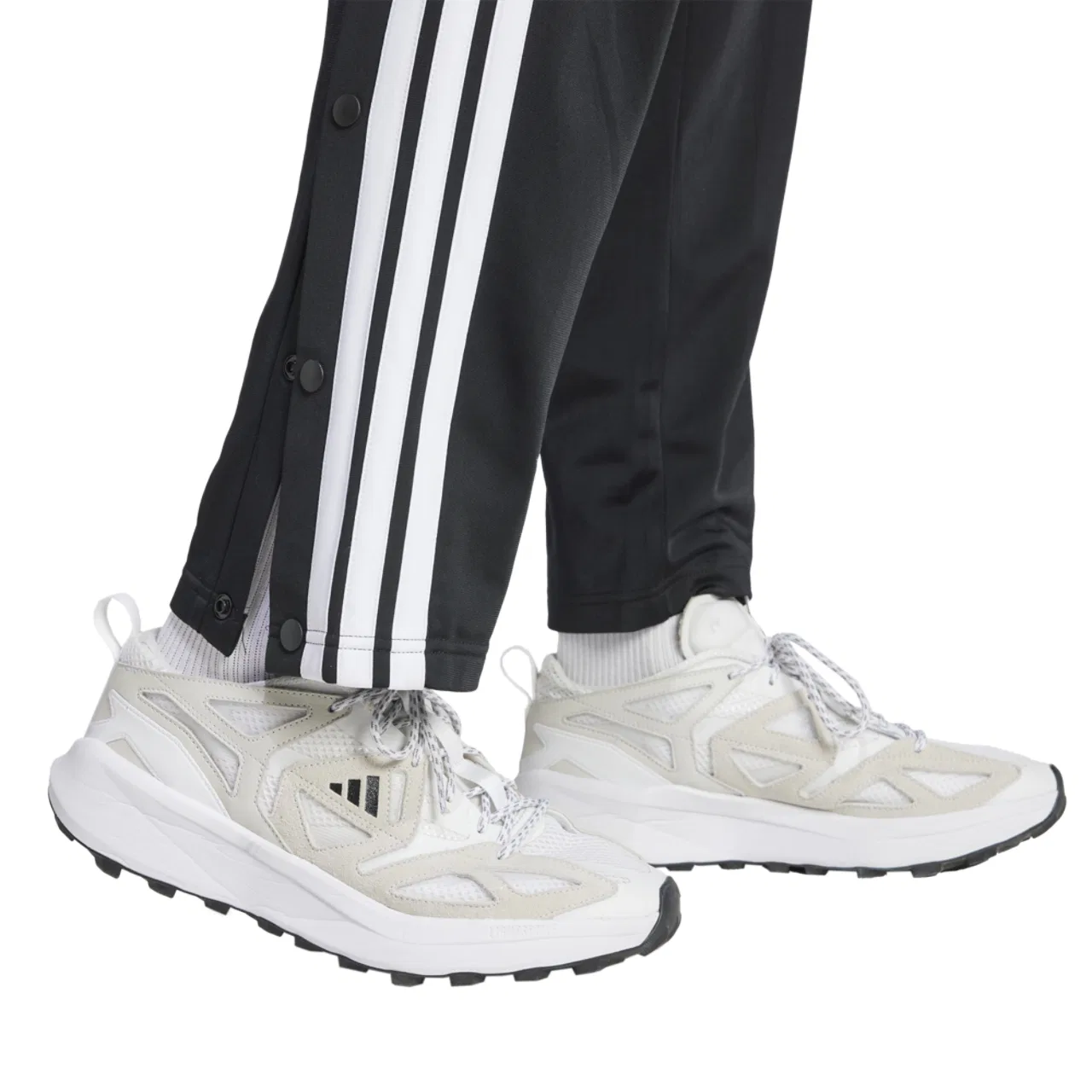 Мужские брюки 3-Stripes Colorblock Snap Adidas, белый/черный — фото 4